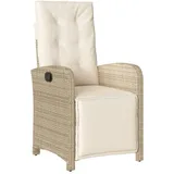 vidaXL Gartensessel 58,5 x 69 x 0 cm beige
