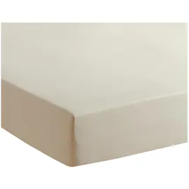 Traumschlaf Spannbettlaken Jersey 120 x 200 - 130 x 200 cm beige