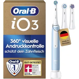 Oral-B iO Series 3 Plus hellblau + Aufsteckbürsten 3 St.