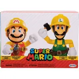 Nintendo Super Mario Figuren 2er-Pack: Mario & Luigi Maker, 10cm