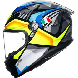 AGV K6 S Joan, Integralhelm - Schwarz/Blau/Gelb - S