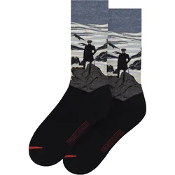 MuseARTa Unisex Socken Caspar David Friedrich - Der Wanderer über dem Nebelmeer