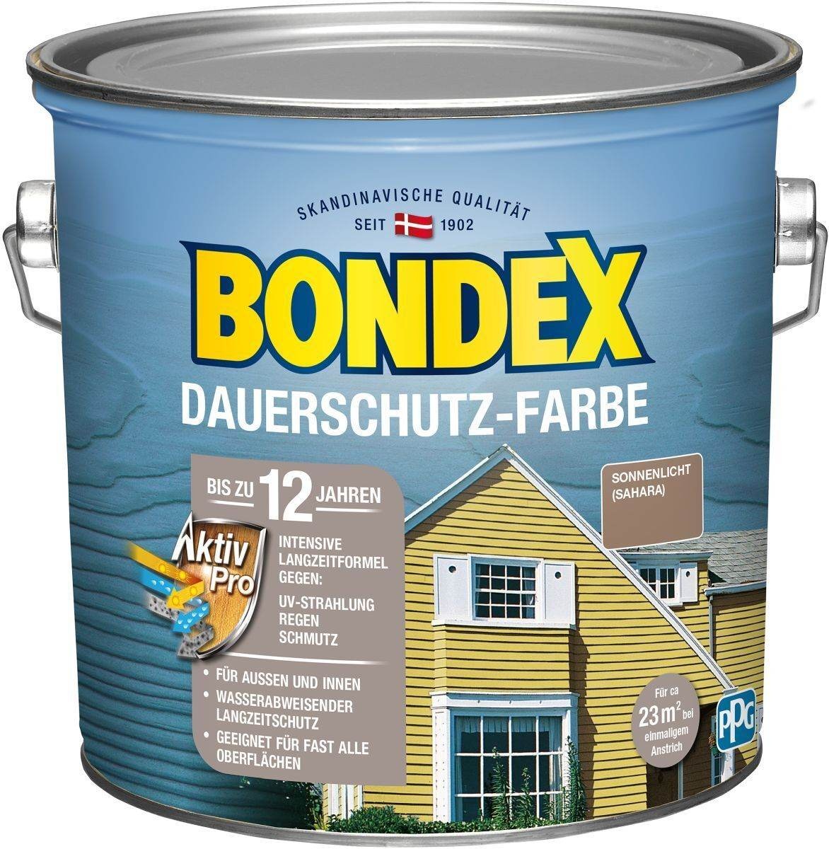BONDEX Dauerschutz Farbe Außen Holzfarbe, 0,75 - 4 l, 19 Farben, Hochdeckend, Wetterschutz