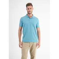 Lerros Poloshirt in Two-Tone-Piqué - Light Turquoise S