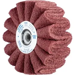 POLINOX Vlies-Schleifrad PNG Ø 125x50mm Gewinde M14 A180 für Feinschliff und Finish