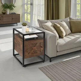 Tectake tectake® Nachttisch Kidderminster 40x43x60,5cm