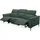OTTO home 3-Sitzer OTTO HOME "LUND B: 222 cm - OTTO. Verlässliche Qualität. Mit Relaxfunktion", grün (dunkelgrün), B:222cm H:97cm T:100cm, Webstoff 100% Polyester, Sofas, in 2 Sitzen (links/rechts), manuell/elektrisch (USB-C), Kopfteilverst.