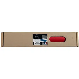 Exacompta Schreibunterlage Home Office aus zweifarbigem Kunstleder (Polyurethan) Rot, Schwarz 40 x 80 cm