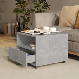 furnicato Couchtisch Grau Holzwerkstoff 55 x 40 x 55 cm