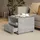 furnicato Couchtisch Grau Holzwerkstoff 55 x 40 x 55 cm