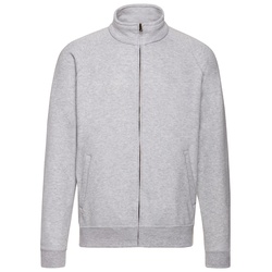 Fruit of the Loom CLASSIC SWEAT JACKET - Herren Sweatjacke mit zwei Vordertaschen, graumeliert, XL