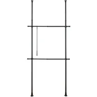 Wenko Teleskop-Garderobensystem Herkules Basic 75-120 x 165-300 x 11 cm