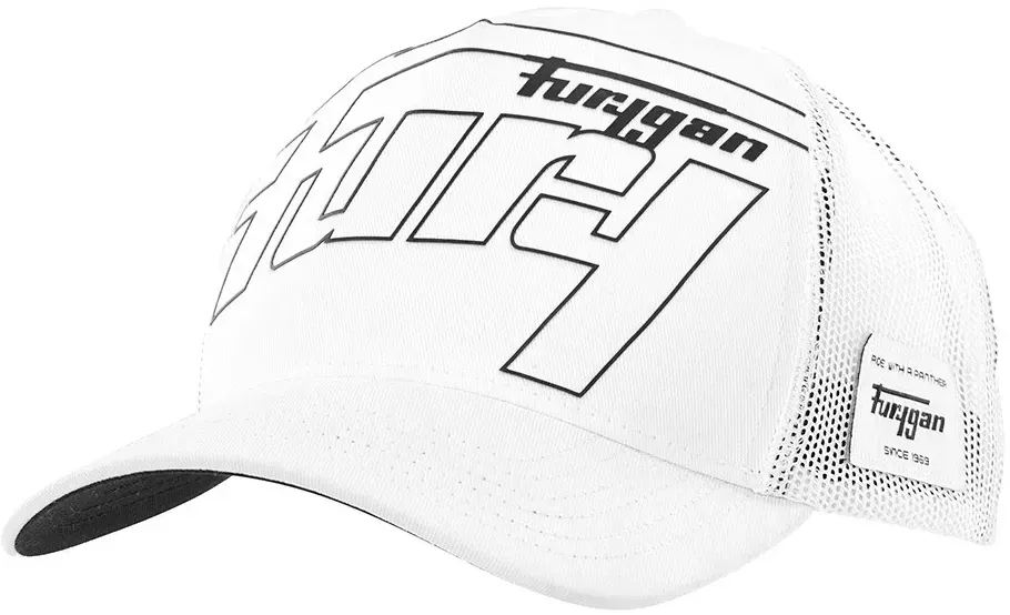 Furygan Rage Trucker-kappe - White / Black - One Size