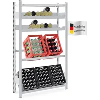 Proregal Weinregal 175 x 106 x 33,5 cm Lichtgrau
