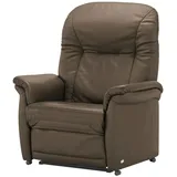 HIMOLLA Sessel 7706 Leder 101 x 112 x 101 cm Braun elektrisch