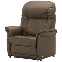 HIMOLLA Sessel 7706 Leder 101 x 112 x 101 cm Braun elektrisch