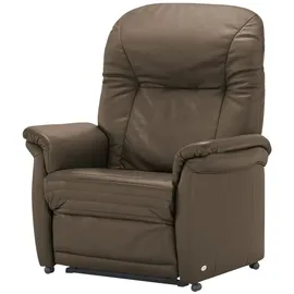 HIMOLLA Sessel 7706 Leder 101 x 112 x 101 cm Braun elektrisch