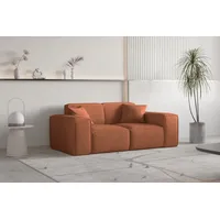 Fun Möbel Sofa Designersofa CELES PREMIUM 2-Sitzer in Stoff,