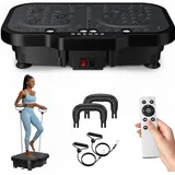 2026 Verbesserte Vibrationsplatte mit Zwei Motoren für Gewichtsabnahme, Ganzkörpertraining und Muskelaufbau, Vibration Plate mit 180 Stufen und 5 Modi, mit Bluetooth Maximalgewicht 150 kg