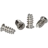 InLine Lüfterschrauben, 5,0x10,0mm, silbern, bulk 2000er Pack