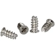 InLine Lüfterschrauben, 5,0x10,0mm, silbern, bulk 2000er Pack