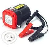 AFKSMILE Ölabsaugpumpe 12V 60W Dieselpumpe Ölpumpe, Kraftstofftransferpumpe Mit Schläuchen, Elektrisch Ölabsaugpumpe, Kraftstoffpumpe für Auto Motorrad KFZ schwarz