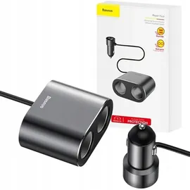 Baseus Autoladegerät Splitter 2xUSB 3.1A 100W (Bl