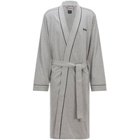 Boss Bademantel Kimono aus weichem Baumwoll-Jersey, Medium Grey, XL