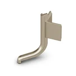 Griffmulde-Außenecke, 90°, Canis L, 9210125, Aluminium edelstahloptik