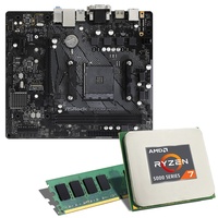 AMD Ryzen 7 5700G / ASRock B550M-HDV Mainboard Bundle / 16GB | CSL PC Aufrüstkit | AMD Ryzen 7 5700G 8X 3800 MHz, 16GB DDR4-RAM, GigLAN, 2X M.2 Port, USB 3.2 Gen1 | Aufrüstset | PC Tuning Kit