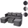 MCW Lounge-Set, anthrazit, Kissen dunkelgrau