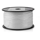 Nedis N CSBR4020WT1000 - Antennenkabel auf Rolle, Coax 12, 100.0m, Weiss