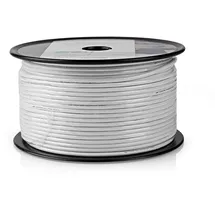 Nedis N CSBR4020WT1000 - Antennenkabel auf Rolle, Coax 12, 100.0m, Weiss