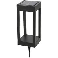 Megatron Außenstandleuchte Metall 37,5 cm inkl. LED fest eingebaut schwarz
