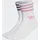 adidas Mid-Cut Glitter Crew Socken 2er Pack Weiß/Pink/Schwarz 40-42