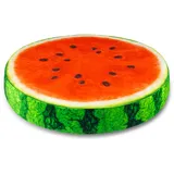 SANDINI Sitzkissen - Rund 38 x 6 cm - Riesige Auswahl - Holz - Obst - Gemüse - Blume des Lebens - Kissen für Wohnräume und Garten - Kinder Bodenkissen