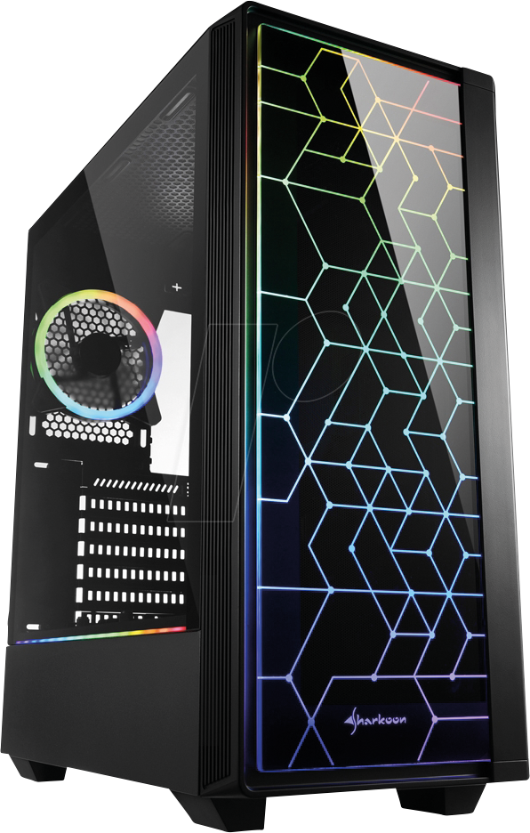 SHARK RGB LIT100 - Sharkoon RGB LIT 100 ATX Gehäuse