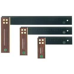Ece Winkel Schenkel-L.350mm gelaserte mm-Skala Palisanderholz
