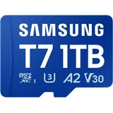 Samsung T7 microSD-Karte, 1 TB, Speicherkarte für Mobile Games auf Smartphones, Tablets und Handheld-Konsolen, UHS-I U3, Full HD & 4K UHD, 170 MB/s Lesen, MB-MB1T0T/WW