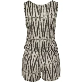 LASCANA Overall mit Reißverschluss am Ausschnitt, Jumpsuit mit Alloverprint schwarz 36