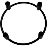 AM Design Adventsleuchter Kerzenhalter aus Metall, für 4 Kerzen, Ø 24 cm (1 St), Weihnachtsdeko, Adventskranz, Stabkerzenhalter schwarz