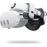 Bobovr S3 PRO Battery Relief Strap for Meta Quest 3, + AR, Schwarz, Weiss