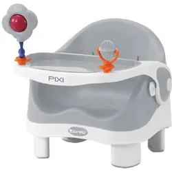 Lorelli Kinderstuhl PIXI, Kinder Stuhl-, Sitzerhöhung, Boostersitz, Tisch grau