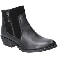 Hush Puppies - Damen Stiefeletten "Isla Zip Up", Leder FS6634 (36) (Schwarz) - Schwarz - 36