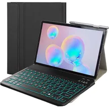 Lobwerk 3in1 Bluetooth Tastatur + Maus + Cover für Samsung Galaxy Tab S5e T720 Weiß