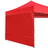 ABCCANOPY Seitenwand/Seitenteile für 2.5x2.5m pavillon,partyzelt,festzelt|Wasserabweisend|ohne Fenster,Rot