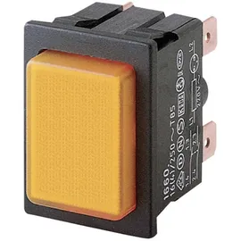 MARQUARDT 1660.0202 1660.0202 Druckschalter 250 V/AC 16 A 2 x Aus/Ein rastend Grün (L x B) 25 mm x 33mm IP40 1St.