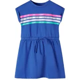 vidaXL Kinderkleid mit Kordelzug Kobaltblau 116