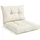 Beautissu Lounge Kissen Set 60 x 60 x 10 cm beige 2-tlg.