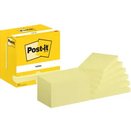 Post-it 655-CY 76 x 127 mm 100 Blatt pro Block Gelb 12 Stück